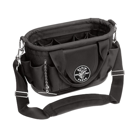 Tool Tote, Black, Polyester, 17 Pockets MPN:58890