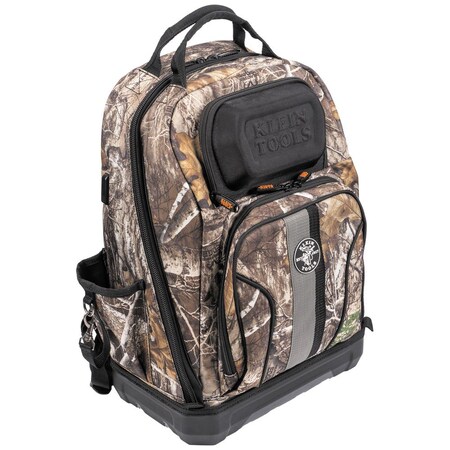 Tool Backpack, Camo, 1680d Ballistic Weave Body; Hard Molded Polypropylene Bottom, 40 Pockets MPN:62800BPCAMO