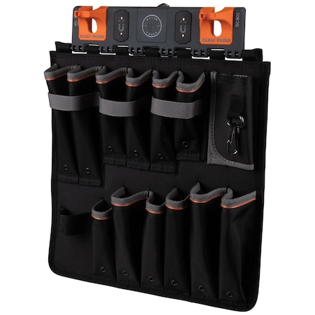Tool Apron Storage Module, S-Hook, Gray/Black/Orange, Polyester, 13 Pockets MPN:BC502S