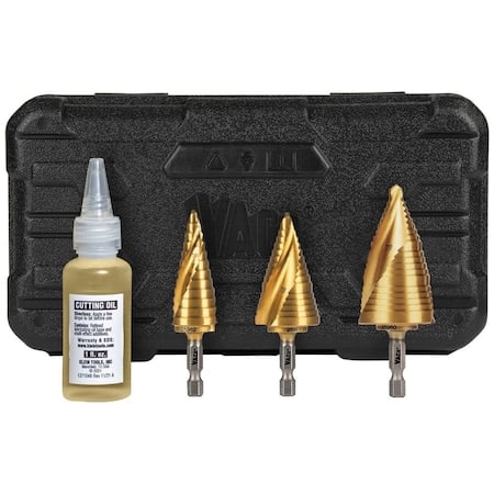 ELECTRICIAN'S Step Drillbit Set MPN:25951