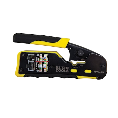 Ratcheting Ethernet Cable Crimper Strippercutter MPN:VDV226-110