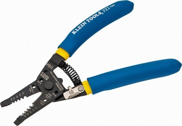 Wire Stripper: 18 AWG Solid & 20 AWG Stranded, 10 AWG Solid & 12 AWG Stranded Max Capacity MPN:11055