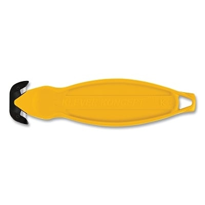 Klever Koncept Safety Cutter Yellow MPN:KCJ-2Y (10)
