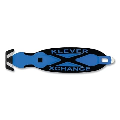 Klever XCHANGE20 Safetycutter Blue Tape Split MPN:KCJ-XC-20B