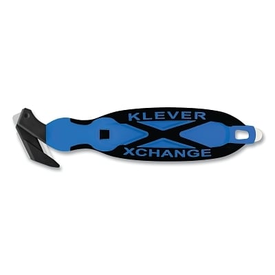 Klever XCHANGE35 Safetycutter Blue Tape Split MPN:KCJ-XC-35B