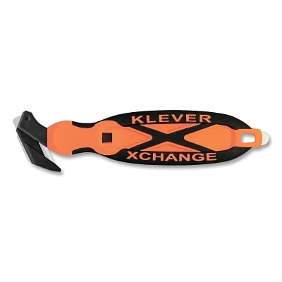 Klever XCHANGE35 Safetycutter Orng Tape Split MPN:KCJ-XC-35G