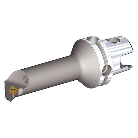 Indexable Cutting Head Unit, KM40TSS16FSDUPR07, 104.95mm L, 55 Degrees Diamond Insert Shape MPN:3955527