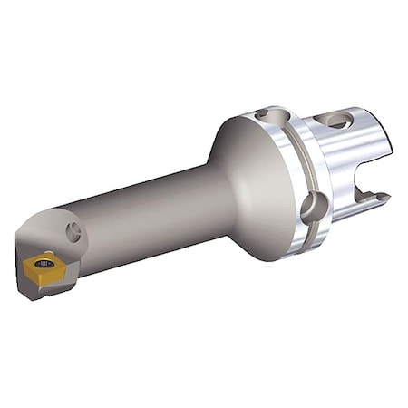 Indexable Cutting Head Unit, KM40TSS20GSCLPL09, 114.95mm L, 80 Degrees Diamond Insert Shape MPN:3955517