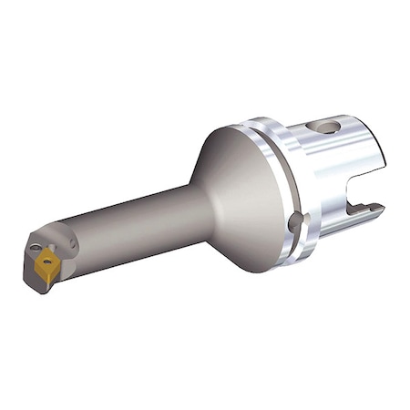 Indexable Cutting Head Unit, KM63XMZS25KPDUNR11Y, 164.95mm L, 55 Degrees Diamond Insert Shape MPN:2231273
