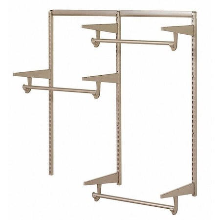 Closet Hardware Kit, Steel, 3.63 in H MPN:0300-KITA-4CN