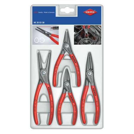 4 Piece Plastic Grip Retaining Ring Plier Set MPN:00 20 03 SB