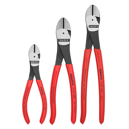3 Piece Plastic Grip Diagonal Cutters MPN:00 20 05 US