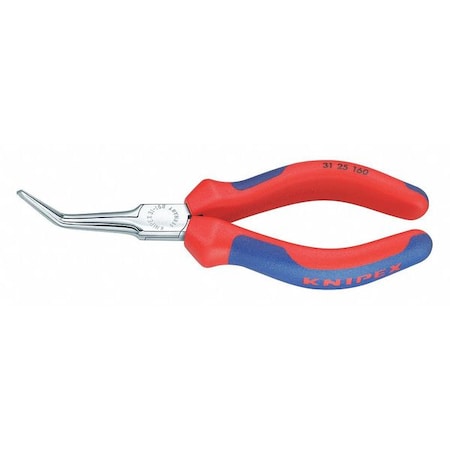 6 1/4 in Bent Long Nose Plier Multi-Component Grip Handle MPN:31 25 160