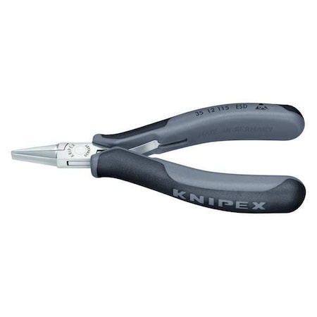 4 1/2 in Flat Nose Plier Multi-Component Grip Handle MPN:35 12 115 ESD