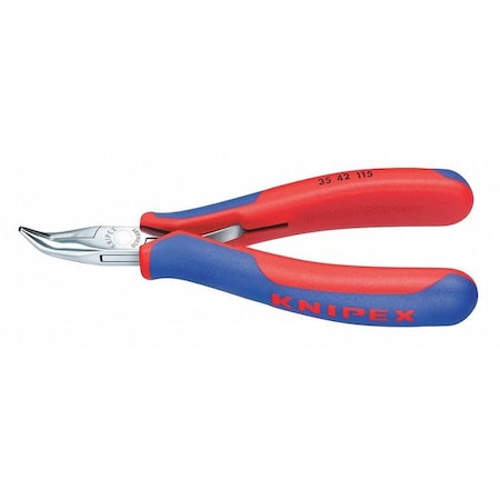 4 1/2 in Bent Round Nose Plier Multi-Component Grip Handle MPN:35 42 115