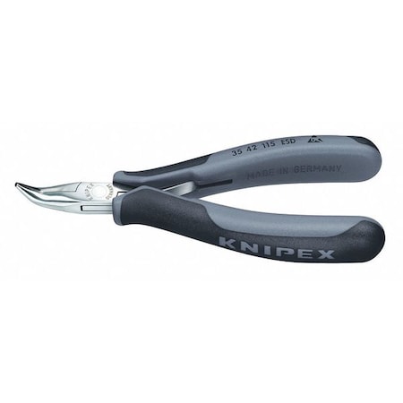 4 1/2 in Bent Round Nose Plier Multi-Component Grip Handle MPN:35 42 115 ESD
