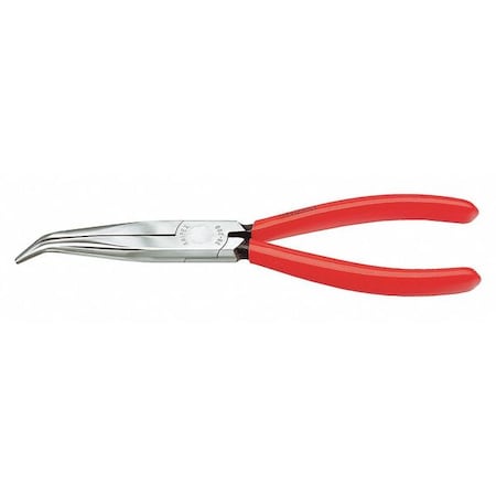 8 in Bent Long Nose Plier Plastic Coated Handle MPN:38 21 200