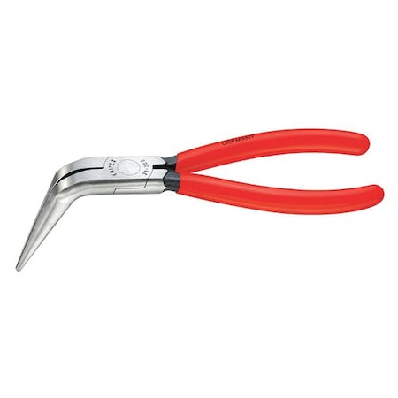 8 in Bent Long Nose Plier Plastic Coated Handle MPN:38 71 200