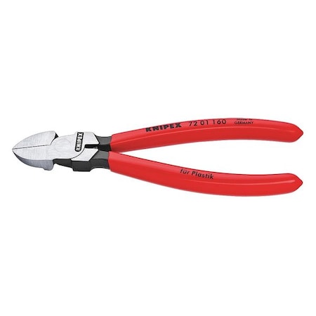6 1/4 in 72 Diagonal Cutting Plier Flush Cut Oval Nose Uninsulated MPN:72 01 160