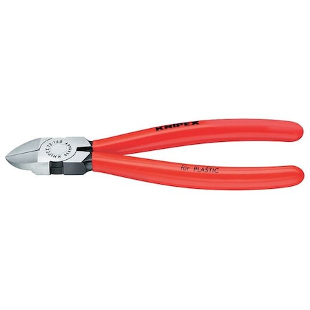 7 1/4 in 72 Diagonal Cutting Plier Flush Cut Oval Nose Uninsulated MPN:72 01 180