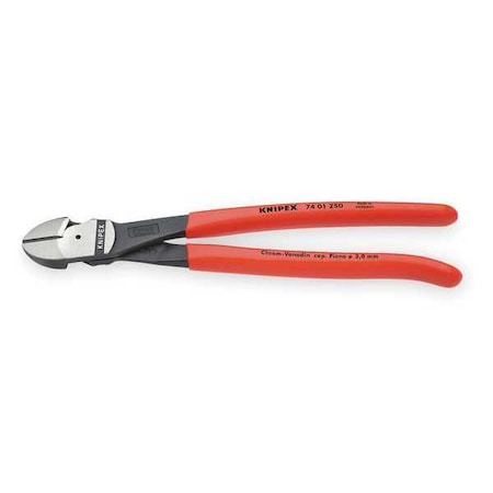 10 in 74 High Leverage Diagonal Cutting Plier Standard Cut Oval Nose Uninsulated MPN:74 01 250 SBA