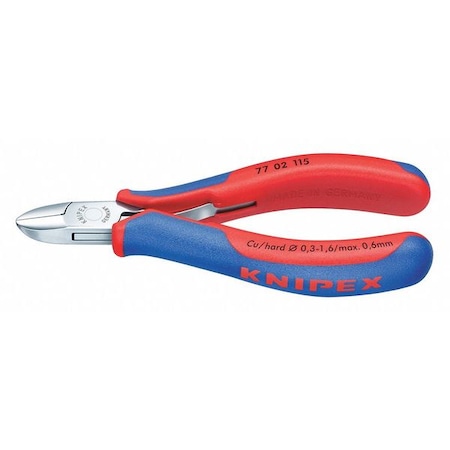 4 1/2 in 77 Diagonal Cutting Plier Standard Cut Oval Nose Uninsulated MPN:77 02 115