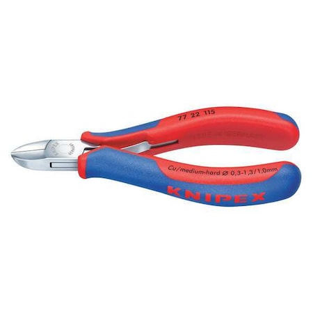 4 1/2 in 77 Diagonal Cutting Plier Flush Cut Oval Nose Uninsulated MPN:77 22 115