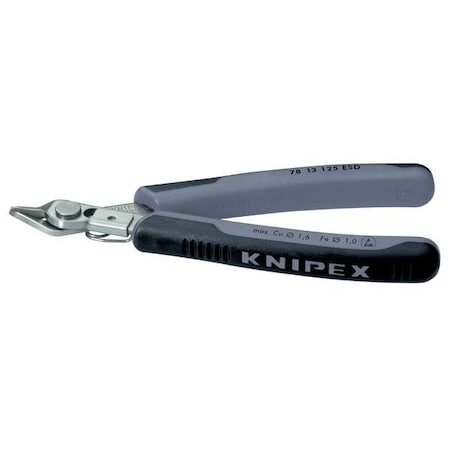 4 7/8 in 78 Diagonal Cutting Plier Flush Cut Pointed Nose Uninsulated MPN:78 13 125 ESD