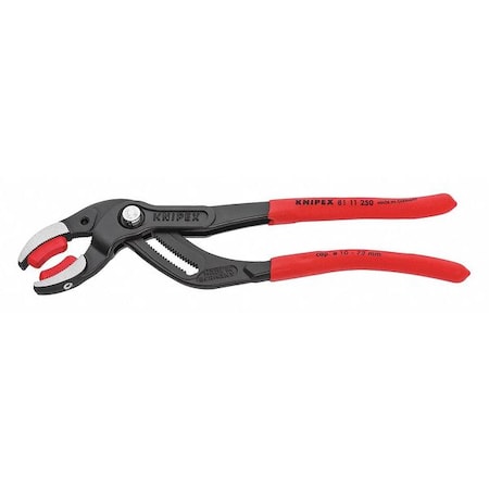 10 in Curved Jaw Tongue and Groove Plier Serrated, Plastic Grip MPN:81 11 250