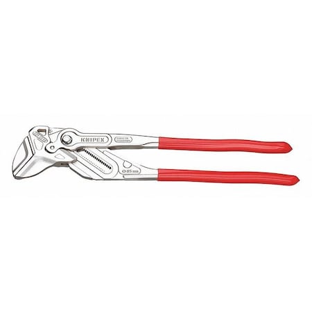 16 in Knipex Cobra Straight Jaw Plier Wrench Smooth, Plastic Grip MPN:86 03 400