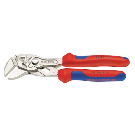 6 in Straight Jaw Plier Wrench Smooth, Bi-Material Grip MPN:86 05 150 S02
