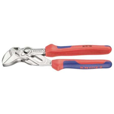 7 1/4 in Straight Jaw Plier Wrench Smooth, Bi-Material Grip MPN:86 05 180
