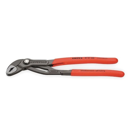 10 in V-Jaw Water Pump Plier Serrated, Plastic Grip MPN:87 01 250 SBA