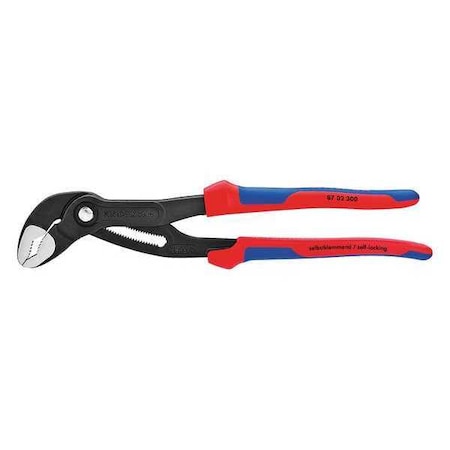 12 in V-Jaw Water Pump Plier Serrated, Bi-Material Grip MPN:87 02 300 SBA