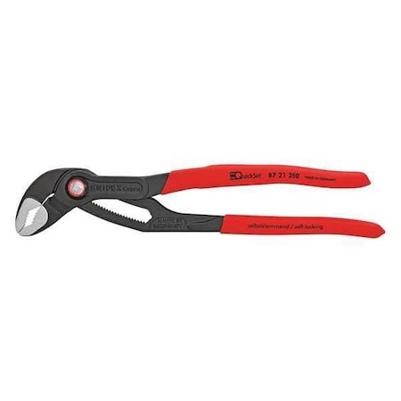 10 in V-Jaw Water Pump Plier Serrated, Plastic Grip MPN:87 21 250 SBA