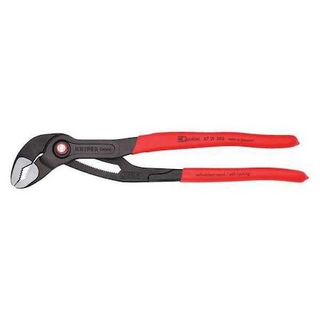 12 in V-Jaw Water Pump Plier Serrated, Plastic Grip MPN:87 21 300 SBA