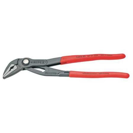 10 in Knipex Cobra V-Jaw Water Pump Plier Serrated, Plastic Grip MPN:87 51 250