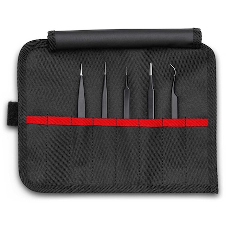 Tweezers Set, 5 pc Stainless Steel Tweez MPN:92 00 01 ESD