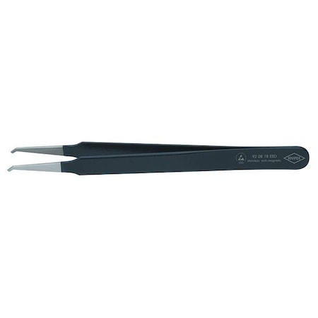 Precision Tweezers, SS, Bent, 4 21/32