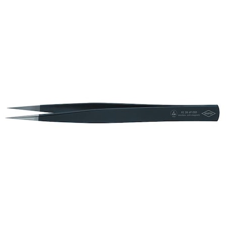 Precision Tweezers, SS, Straight, 4 23/32