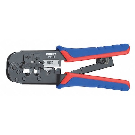 7 1/2 in Crimper RJ-11/12 (6-Poles) 9.65mm, RJ-45 (8-Poles) 11.68mm MPN:97 51 10