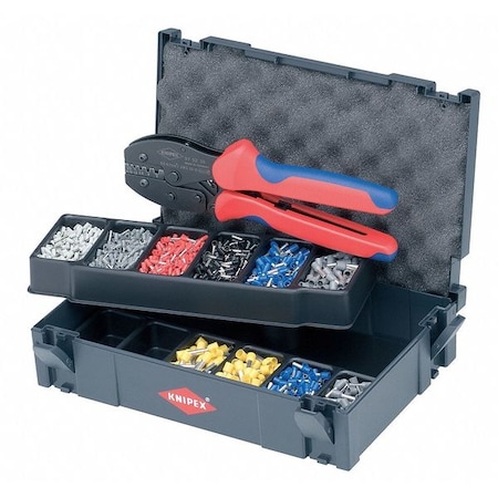 Crimper and Connector Kit, Overall Length 7 in, Capacity 20 to 10 AWG, Ergonomic MPN:97 90 23