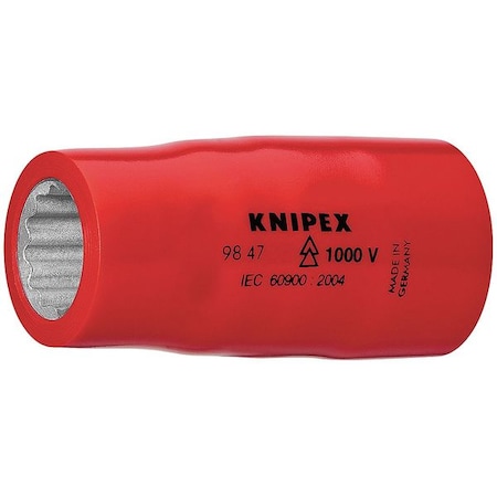 1/2 in Drive, SAE Socket, 12 Points, 1/2 in. Dr, 1-1/4 in., MPN:98 47 1 1/4