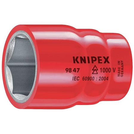 1/2 in Drive, 16mm Metric Socket, 6 Points, 1/2 in. Dr, 16mm Hex MPN:98 47 16