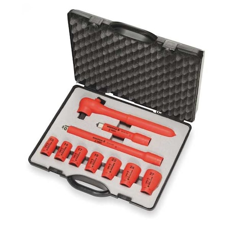 Insulated Socket Wrench Set, 10 pc. MPN:98 99 11 S5