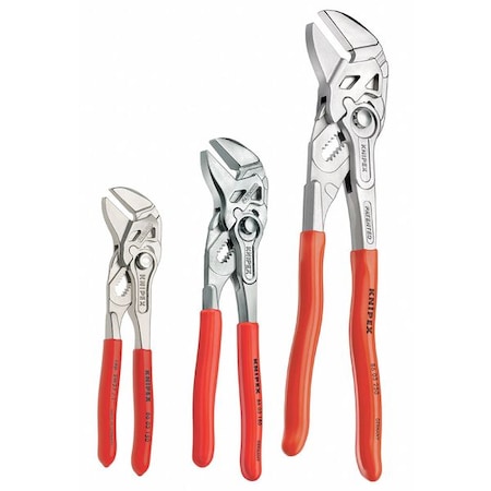 Plier Wrench Set, 10 in/6 in/7 in, Steel, Includes Case, 3 pc MPN:9K 00 80 45 US