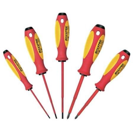 Insulated Screwdriver Set, Slotted/Phillips, 5 pcs MPN:9K 98 98 32 US