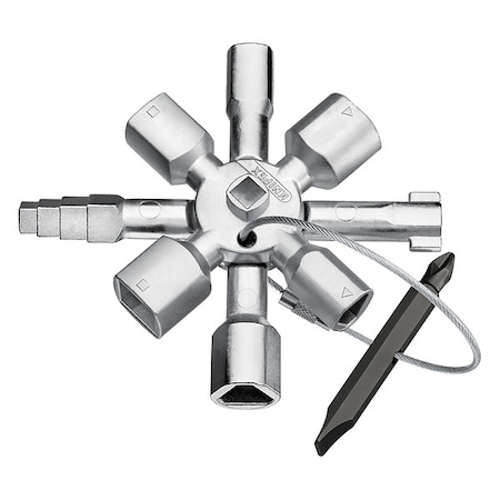 Control Cabinet Twin Key, 3 3/4 in L, Zinc MPN:00 11 01
