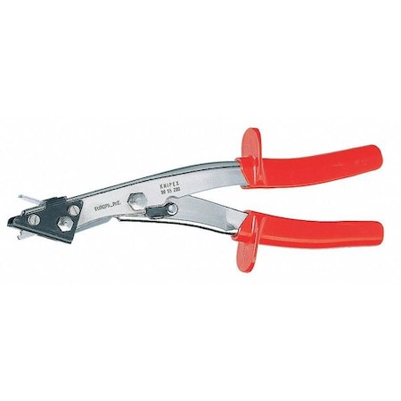 Sheet Metal Nibbler, 11 InL, 2.0mm Cut, Red MPN:90 55 280