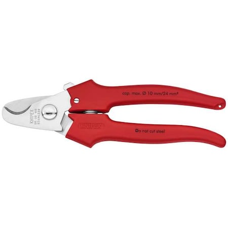 Cable Shears, 6-11/16 In L, 3 AWG, Red MPN:95 05 165
